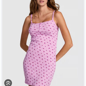 Victoria’s Secret PINK Pointelle cherries slip dress nightgown